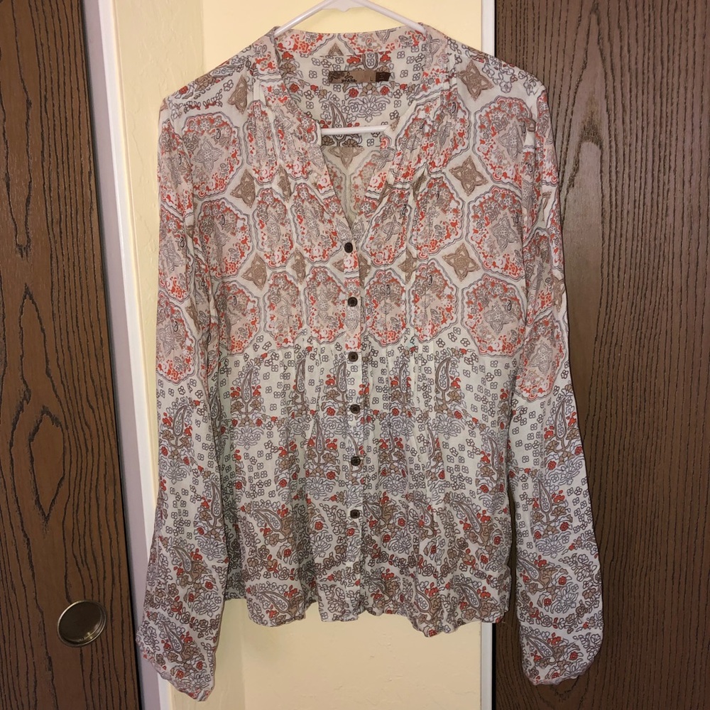 PrAna • Long Sleeve Paisley Print • NWOT •